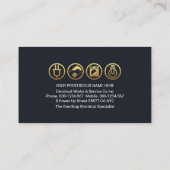 電気配線光電源プラグ回路 名刺 (裏面)