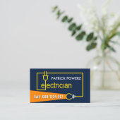 電気配線電球光ビーム 名刺 (スタンド正面)