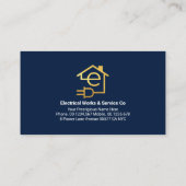 電気配線電球光ビーム 名刺 (裏面)