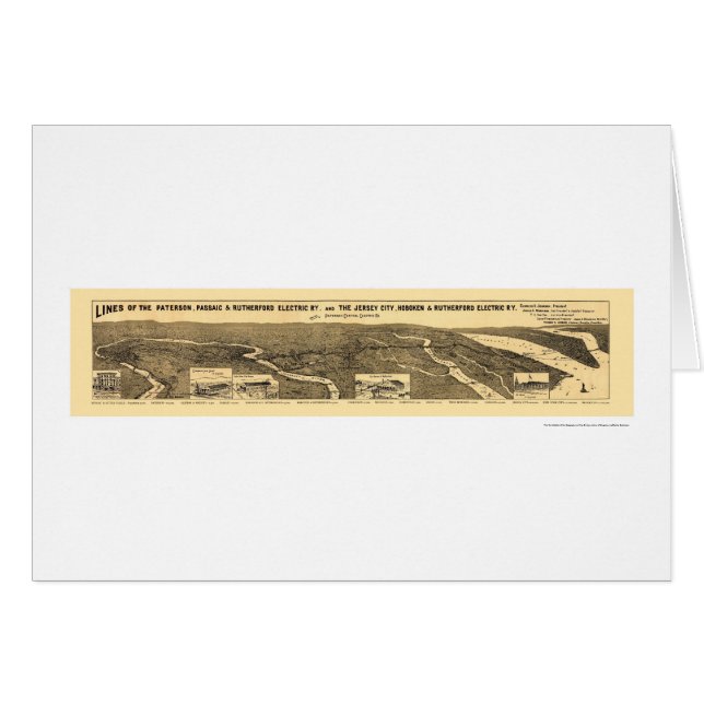 電気鉄道の鉄道地図1894年 (正面横)