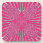 電気開花の翼:鮮やかなエッジと美しい コースター (正面)