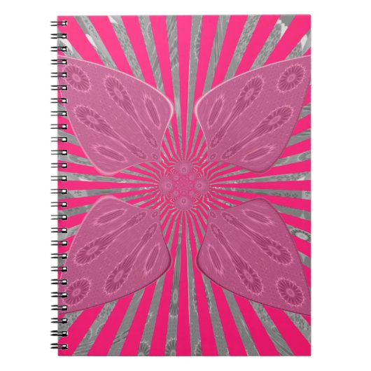 電気開花の翼:鮮やかなエッジと美しい ノートブック (正面)