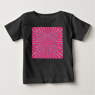 電気開花の翼:鮮やかなエッジと美しい ベビーTシャツ