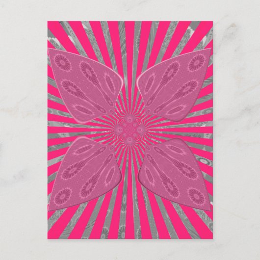 電気開花の翼:鮮やかなエッジと美しい ポストカード (正面)