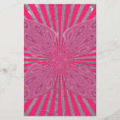 電気開花の翼：鮮やかなエッジと美しい 便箋 (正面)