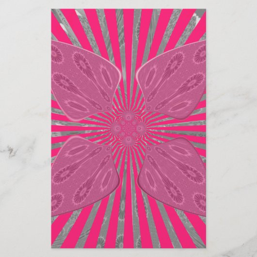 電気開花の翼：鮮やかなエッジと美しい 便箋 (正面)