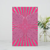 電気開花の翼：鮮やかなエッジと美しい 便箋 (スタンド正面)