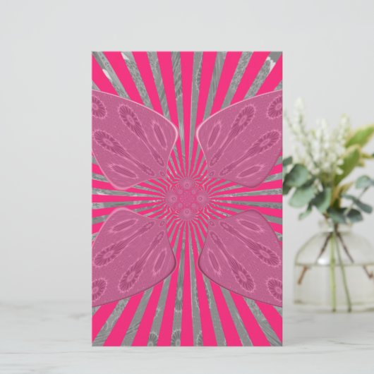 電気開花の翼:鮮やかなエッジと美しい 便箋 (スタンド正面)