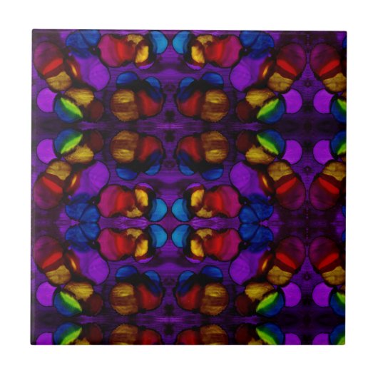 電気開花 タイル (正面)