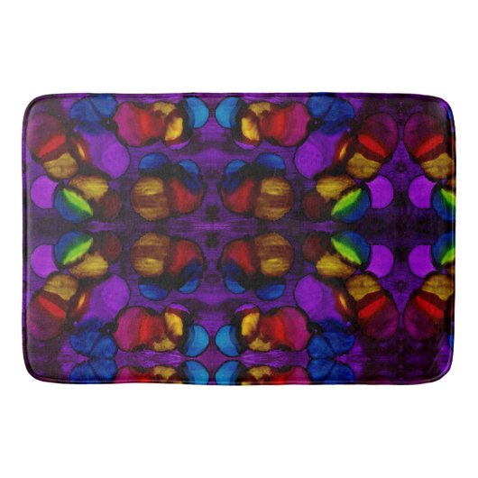 電気開花 バスマット (正面)