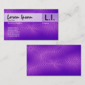 電気雨 – 紫 名刺 (正面/裏面)