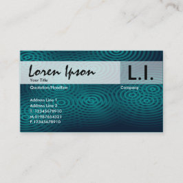 電気雨-緑 名刺