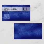 電気雨-青 名刺 (正面/裏面)