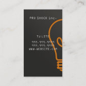 電気電気技師用名刺 名刺 (裏面)