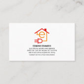 電気電池ゲージホーム回路 名刺 (裏面)