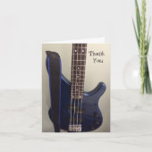 電気青いギターは感謝していしています サンキューカード (正面)