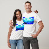 電気青いメンズTシャツ Tシャツ (ユニセックス)