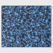 電気青く軽いデザインパターン質 ラッピングペーパー (フラット)