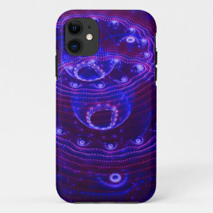 電気青の泡 iPhone 11 ケース