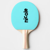 電気青モダン名 |トレンディーミニマル 卓球ラケット (正面)