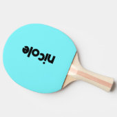 電気青モダン名 |トレンディーミニマル 卓球ラケット (横)