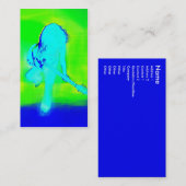 電気青名刺 名刺 (正面/裏面)