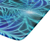 電気青色発光フラクタル反復パターン カッティングボード (角)