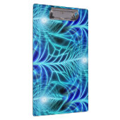 電気青色発光フラクタル反復パターン クリップボード (右)