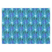 電気青色発光フラクタル反復パターン テーブルクロス