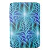 電気青色発光フラクタル反復パターン バスマット (正面縦)