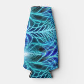 電気青色発光フラクタル反復パターン ボトルクーラー (正面)