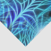 電気青色発光フラクタル反復パターン 薄葉紙 (詳細)