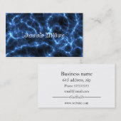 電気青 名刺 (正面/裏面)