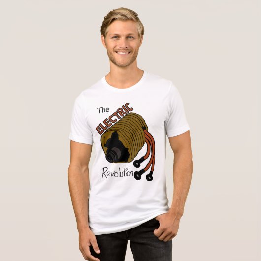 電気革命 トライブレンドＴシャツ (正面全面)