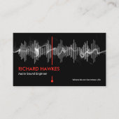 電気音響周波数スタジオエンジニア 名刺 (正面)