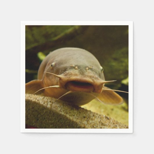 電気魚 スタンダードカクテルナプキン (正面)