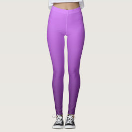 電気鮮やかサマーパープルグラデーションディップ レギンス