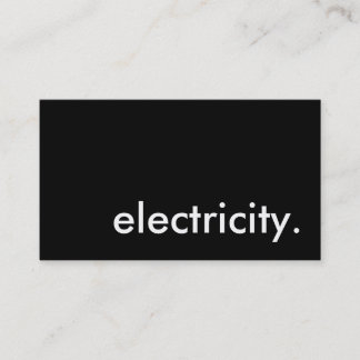 電気。 名刺