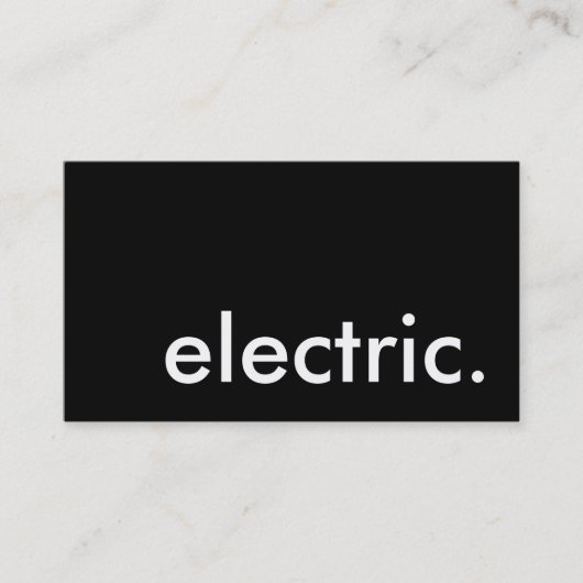 電気 名刺 (正面)