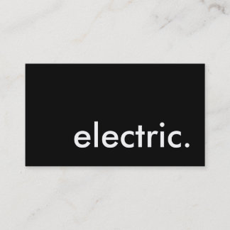 電気 名刺