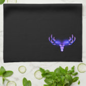 電気〔雄ジカの〕枝角 キッチンタオル (折り畳み)