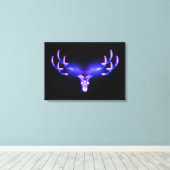 電気〔雄ジカの〕枝角 キャンバスプリント (インサイチュ (ウッドフロア))