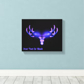 電気〔雄ジカの〕枝角 キャンバスプリント (インサイチュ (ウッドフロア))