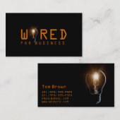 電気、電気技師、名刺 名刺 (正面/裏面)