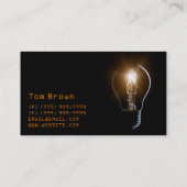 電気、電気技師、名刺 名刺 (裏面)