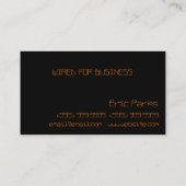 電気、電気、名刺 名刺 (裏面)