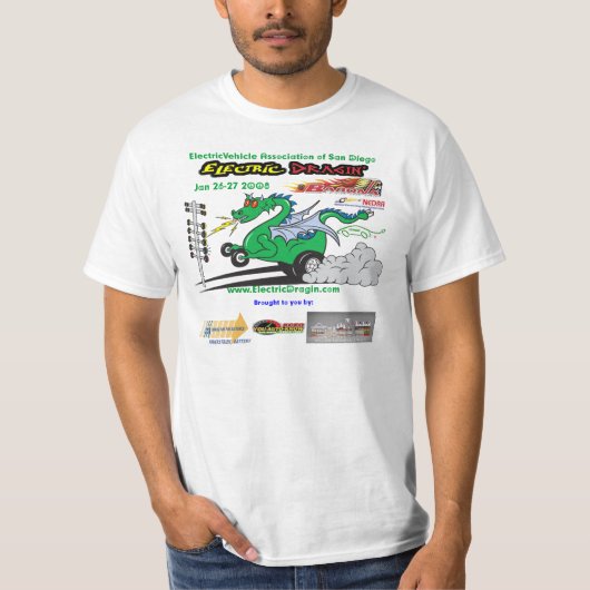 電気Dragin Tシャツ (正面)
