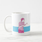 電気heartbreaker湖場面マグ コーヒーマグカップ (左)