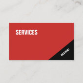 電池のモダンなスタイルカバー 名刺 (裏面)