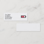 電池の記号 スキニー名刺 (正面/裏面)